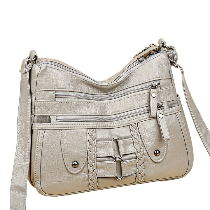 Grace’s Rivet-Accented Crossbody  Anti-Theft Crossbody Bag