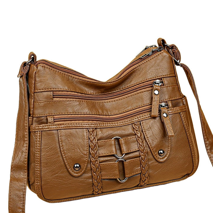 Grace’s Rivet-Accented Crossbody  Anti-Theft Crossbody Bag