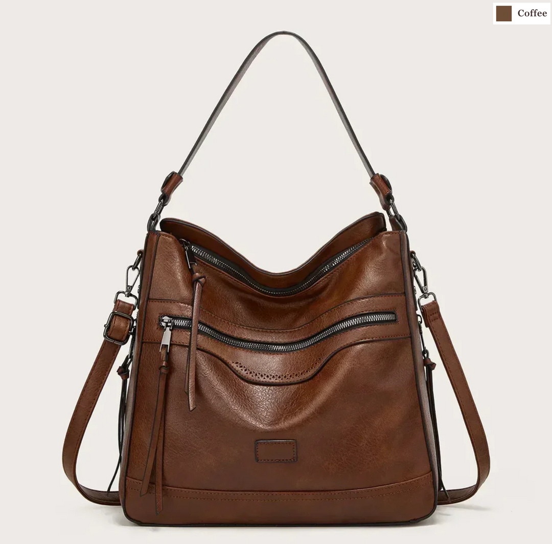 Muriel’s Vintage Charm | Leather Shoulder Bag