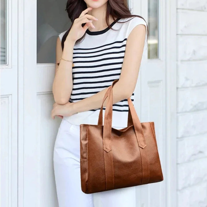 Grace’s Minimalist Luxe  Soft Leather Shoulder Bag