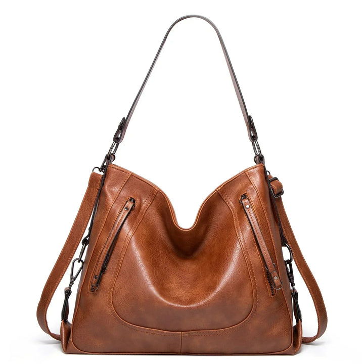 Priscilla’s Vintage Charm  Leather Bag