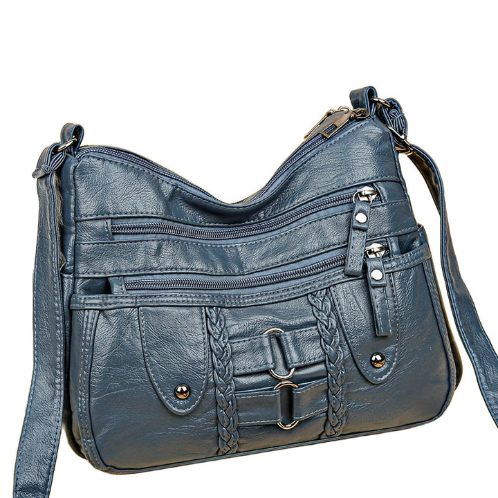 Grace’s Rivet-Accented Crossbody  Anti-Theft Crossbody Bag