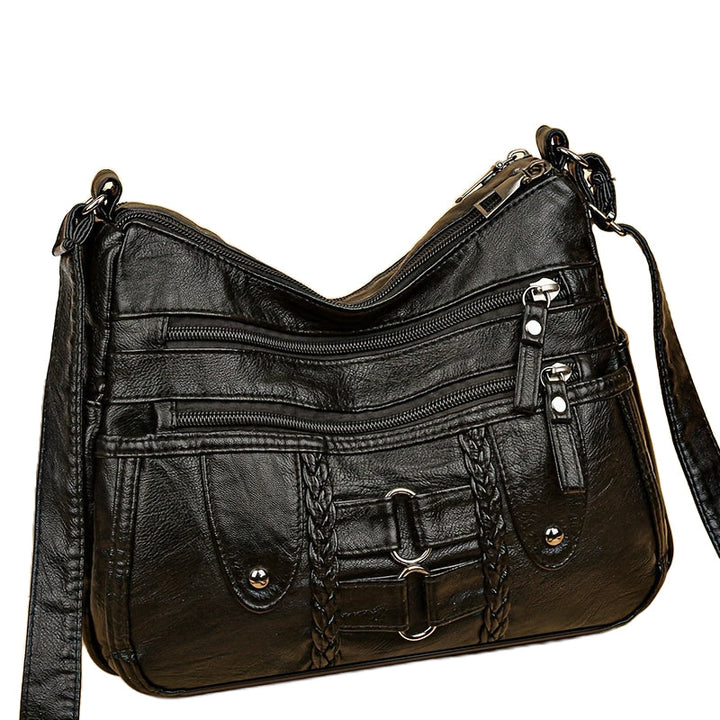 Grace’s Rivet-Accented Crossbody  Anti-Theft Crossbody Bag