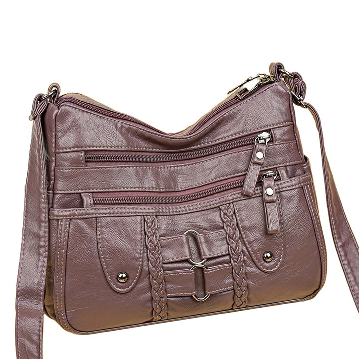 Grace’s Rivet-Accented Crossbody  Anti-Theft Crossbody Bag